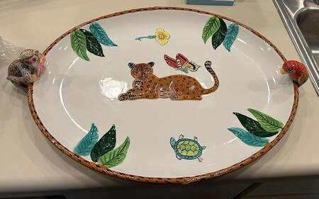 Jungle Jubilee 20" Oval Serving Platter