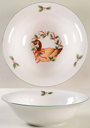 Christmas Memories 9" Round Vegetable Bowl