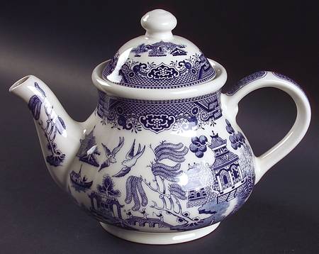 Willow Blue (Columbia) Teapot & Lid