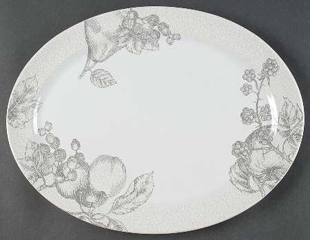 Antique Linen (Corelle) 14" Oval Serving Platter