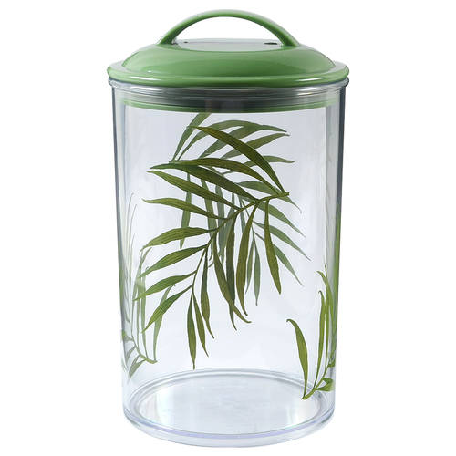 Bamboo Leaf (Corelle) Large Acrylic Canister & Lid