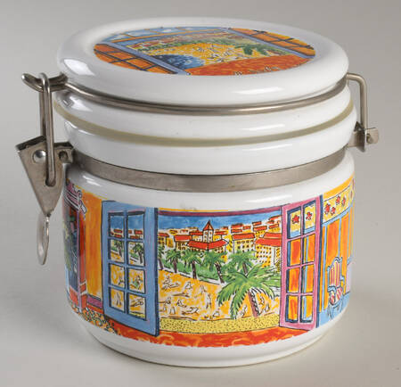 Master Impressionists Small Canister with Hinged Lid