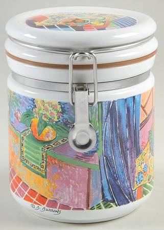 Master Impressionists Medium Canister with Hinged Lid
