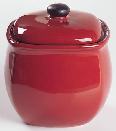 Chili Red (Round) Sugar Bowl & Lid