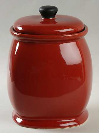 Chili Red (Round) Large Canister & Lid