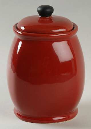 Chili Red (Round) Small Canister & Lid