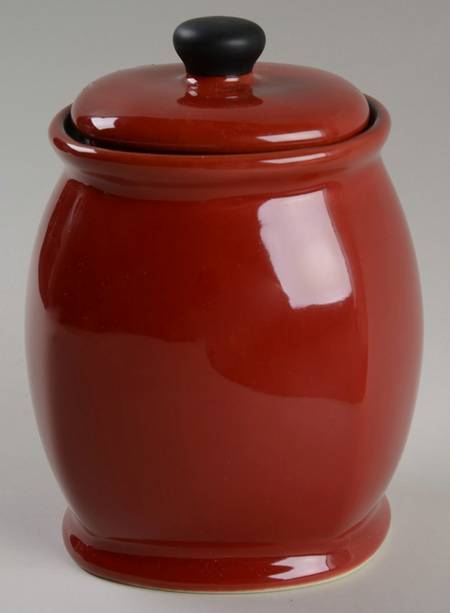 Chili Red (Round) Medium Canister & Lid by Corning Corelle