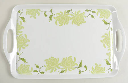 Chrysanthemum (Corelle) Handled Melamine Tray