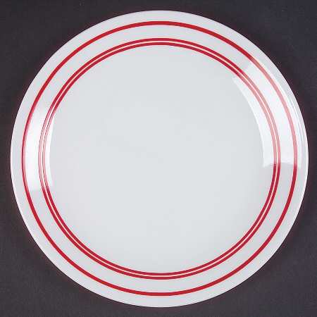 Classic Cafe Red Luncheon Plate