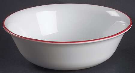 Red Floral (Corelle) Soup/Cereal Bowl