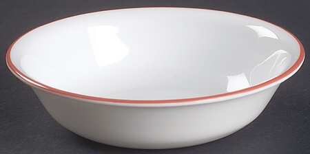 Red Paisley (Corelle) Fruit/Dessert (Sauce) Bowl