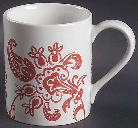 Red Paisley (Corelle) Mug