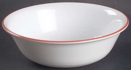 Red Paisley (Corelle) Coupe Cereal Bowl