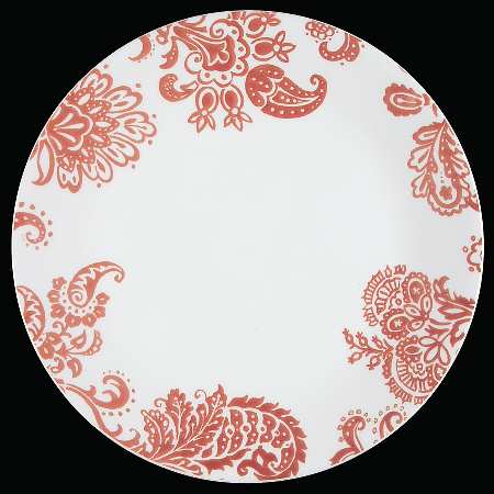 Red Paisley (Corelle) by Corning Corelle
