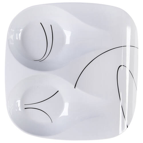 Simple Lines (Corelle) Melamine Double Spoon Rest/Holder