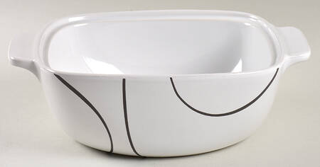 Simple Lines (Corelle) 1.5 Quart Square Casserole No Ceramic Lid
