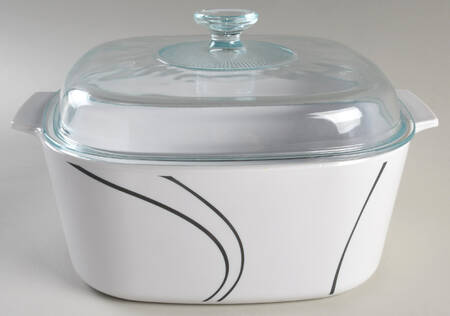 Simple Lines (Corelle) 5 Quart Square Casserole with Glass Lid