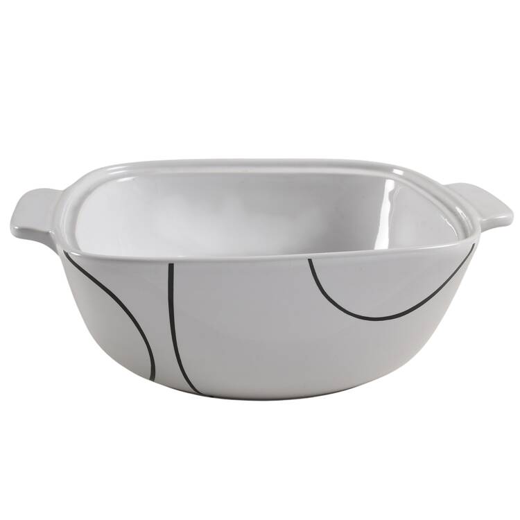 Simple Lines (Corelle) 3 Quart Square Casserole No Lid
