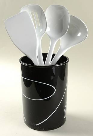Simple Lines (Corelle) Utensil Set (Holder & Utensils)
