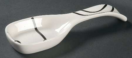 Simple Lines (Corelle) Spoon Rest/Holder (Holds 1 Spoon)