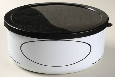 Simple Lines (Corelle) 7" Metal Bowl & Plastic Lid