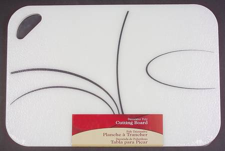 Simple Lines (Corelle) Rectangular Polyethylene Cutting Board