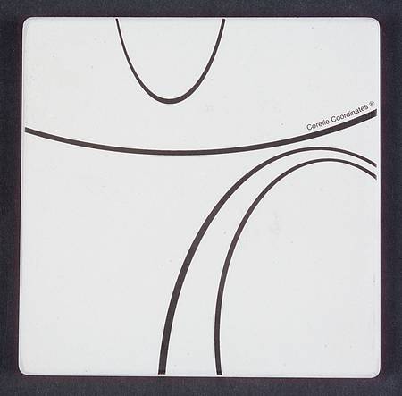 Simple Lines (Corelle) Stone/Thirsty Coaster