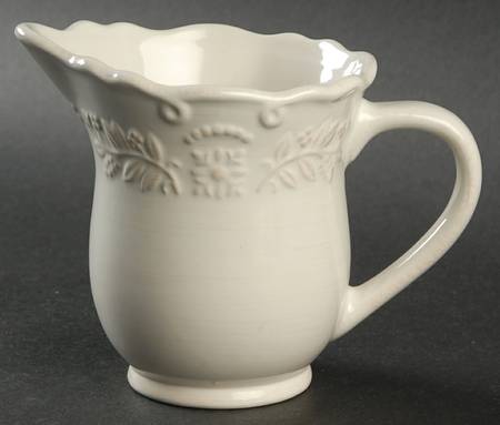 Traditions Embossed White (Corelle) Creamer