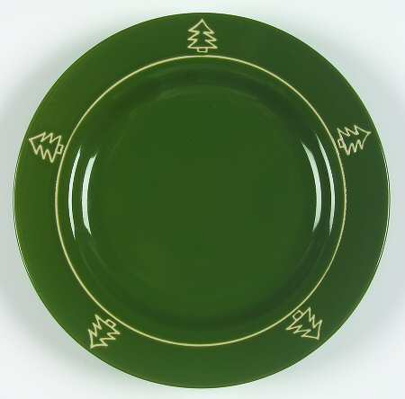 Trees Green Salad Plate
