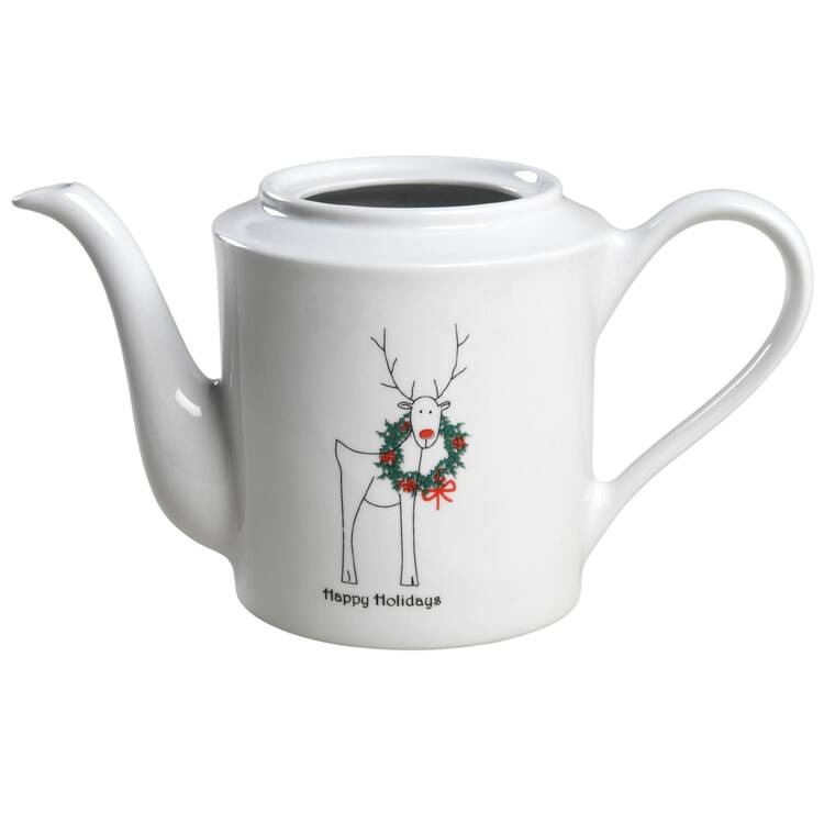 Happy Holidays (Rudy) Coffee Pot No Lid