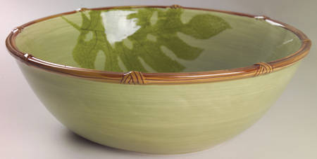 Zanzibar Moss 11" Round Serving Bowl