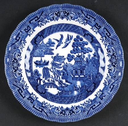 Blue Willow (Swirl, Columbia, Malaysia, England) Bread & Butter Plate by Churchill