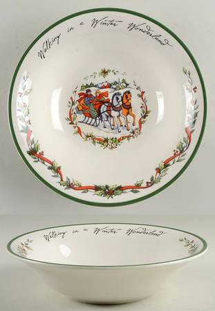 Winter Wonderland 10" Round Vegetable Bowl