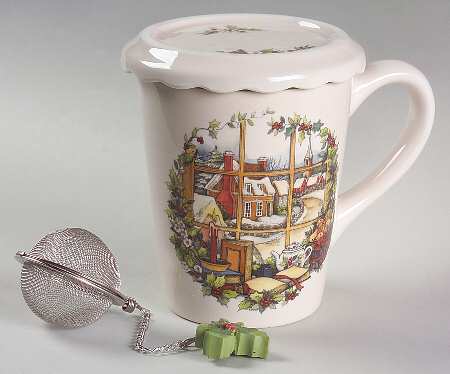 Winter Wonderland Mug with Lid & Infuser