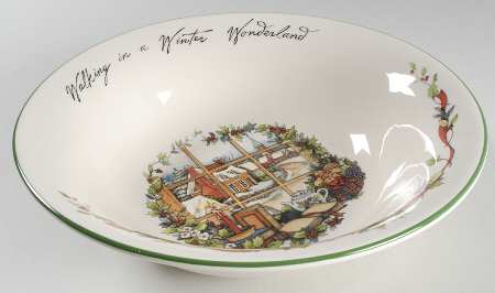 Winter Wonderland 10" Round Vegetable Bowl