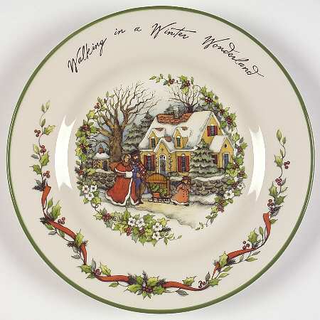 Winter Wonderland Dessert/Pie Plate