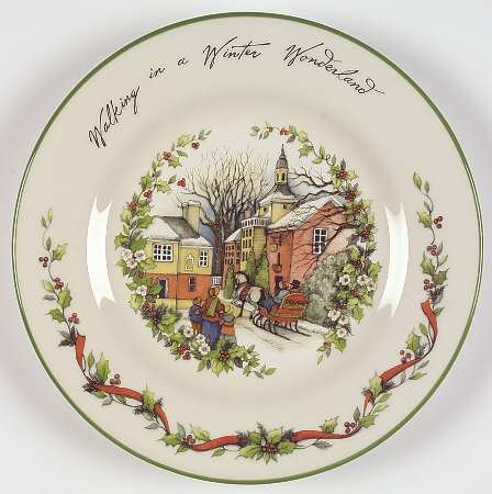 Winter Wonderland Dessert/Pie Plate