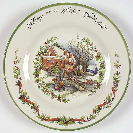 Winter Wonderland Dessert/Pie Plate