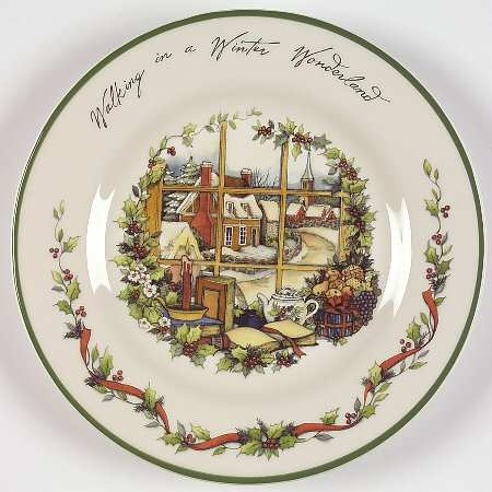 Winter Wonderland Dessert/Pie Plate