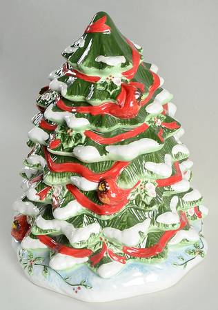 Winter Wonderland Figural Cookie Jar & Lid