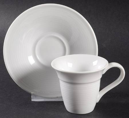 Entree-Halo Flat Demitasse Cup & Saucer Set