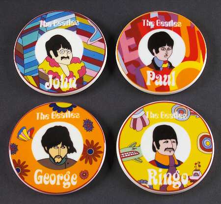 Yellow Submarine Coaster - Set of 4 Motifs