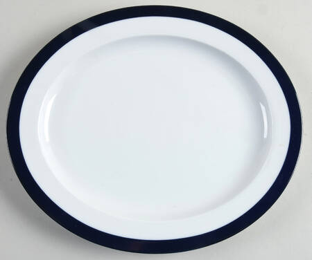 Archive Blue 10" Oval Serving Platter