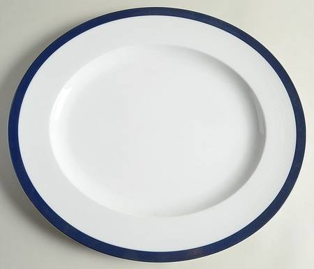 Archive Blue 13" Oval Serving Platter