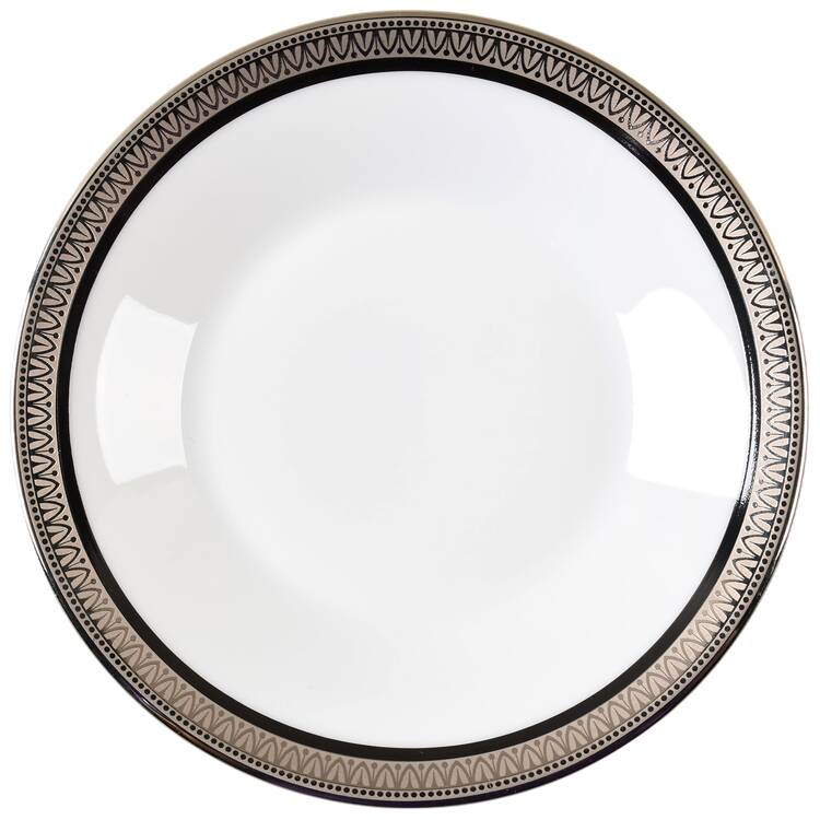 Malmaison Black (No Verge) Saucer for Flat Cup