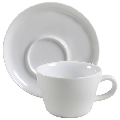 Madison Flat Cup & Saucer Set by Crate & Barrel