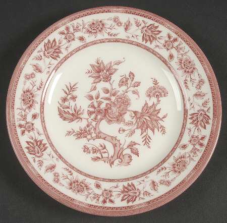 Indian Tree Pink Bread & Butter Plate