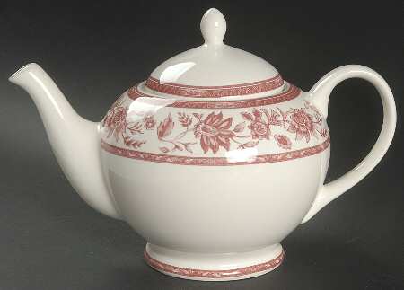 Indian Tree Pink Teapot & Lid