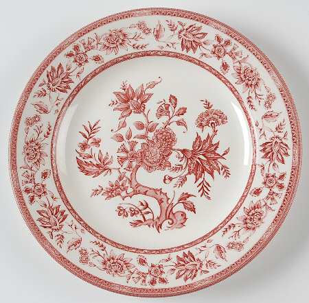 Indian Tree Pink Salad Plate