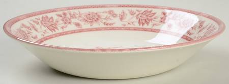 Indian Tree Pink Coupe Soup Bowl